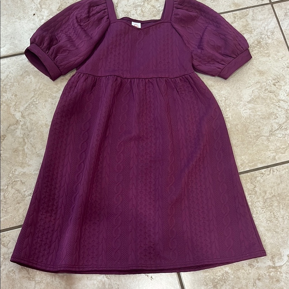 Purple knit Tween Kids Dress
